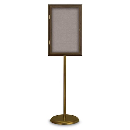 United Visual Products Corkboard, Triple Door, Radius Frame, 96x48", Black/Black UV7006-BLACK-BLACK